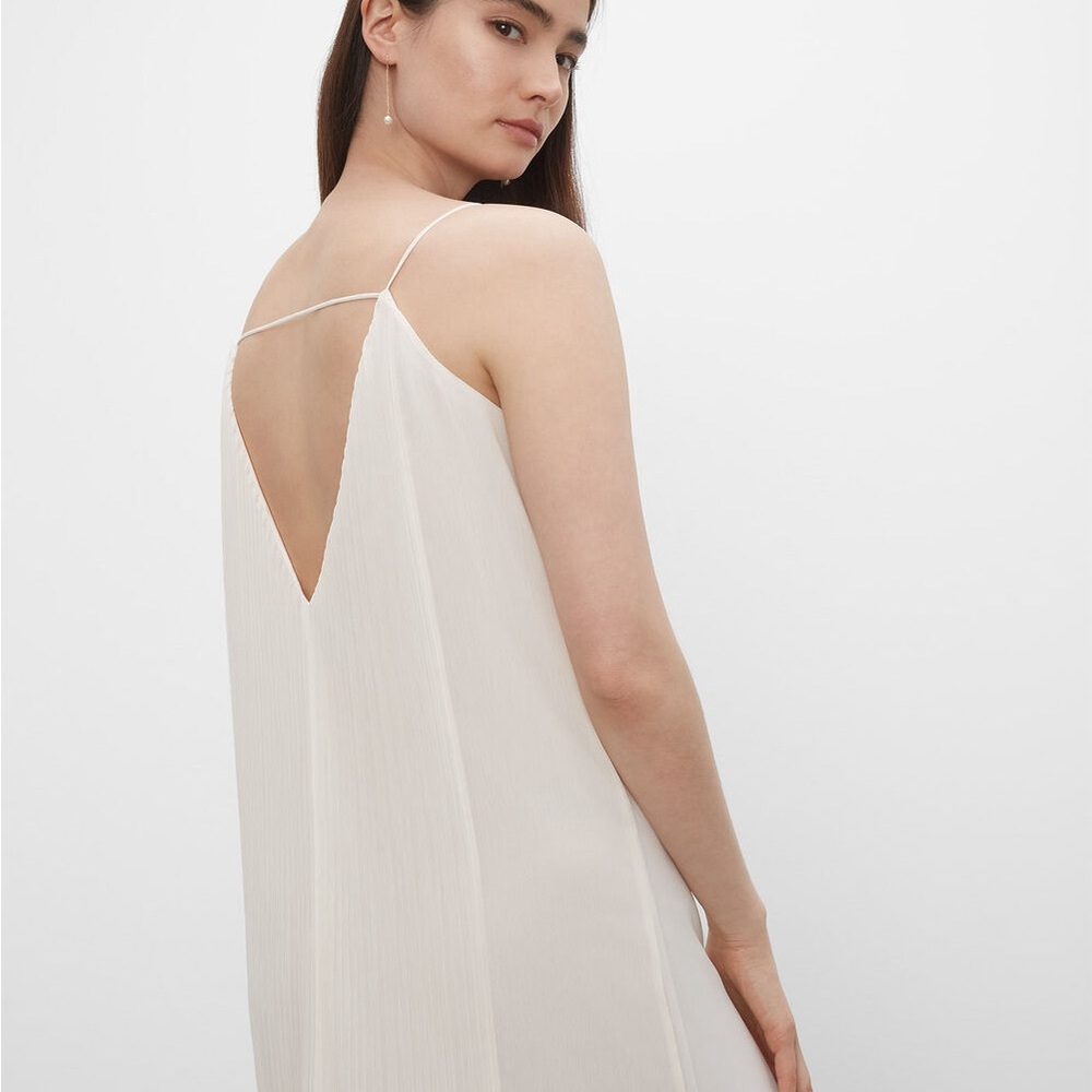 Club Monaco Pleated V Neck Dress - Picture 8 of 13
